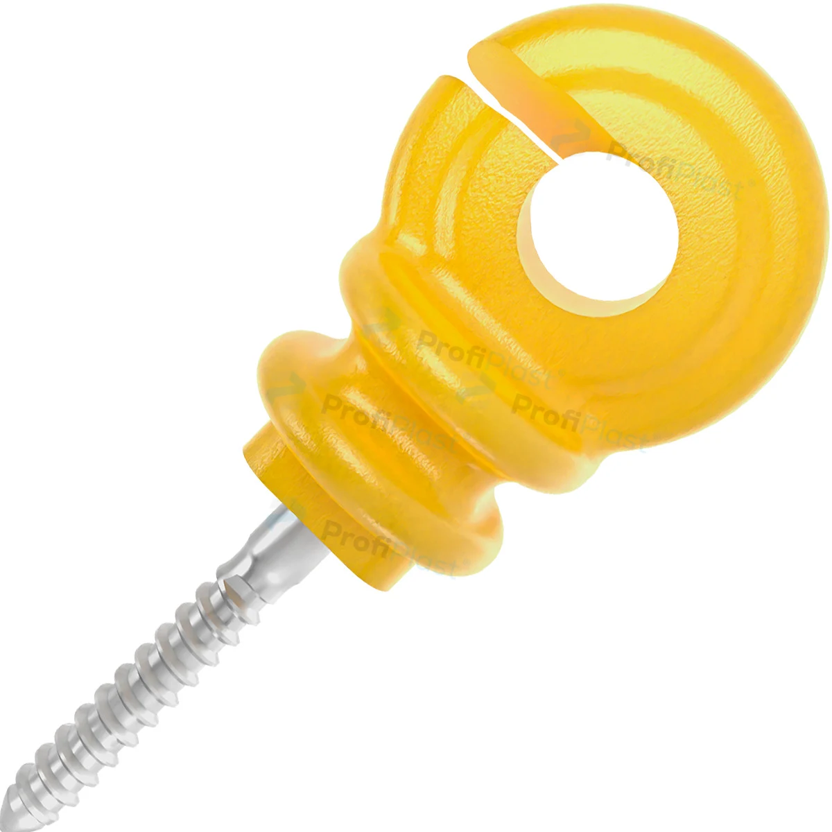 Isolador gancho econômico 7 cm - Amarelo