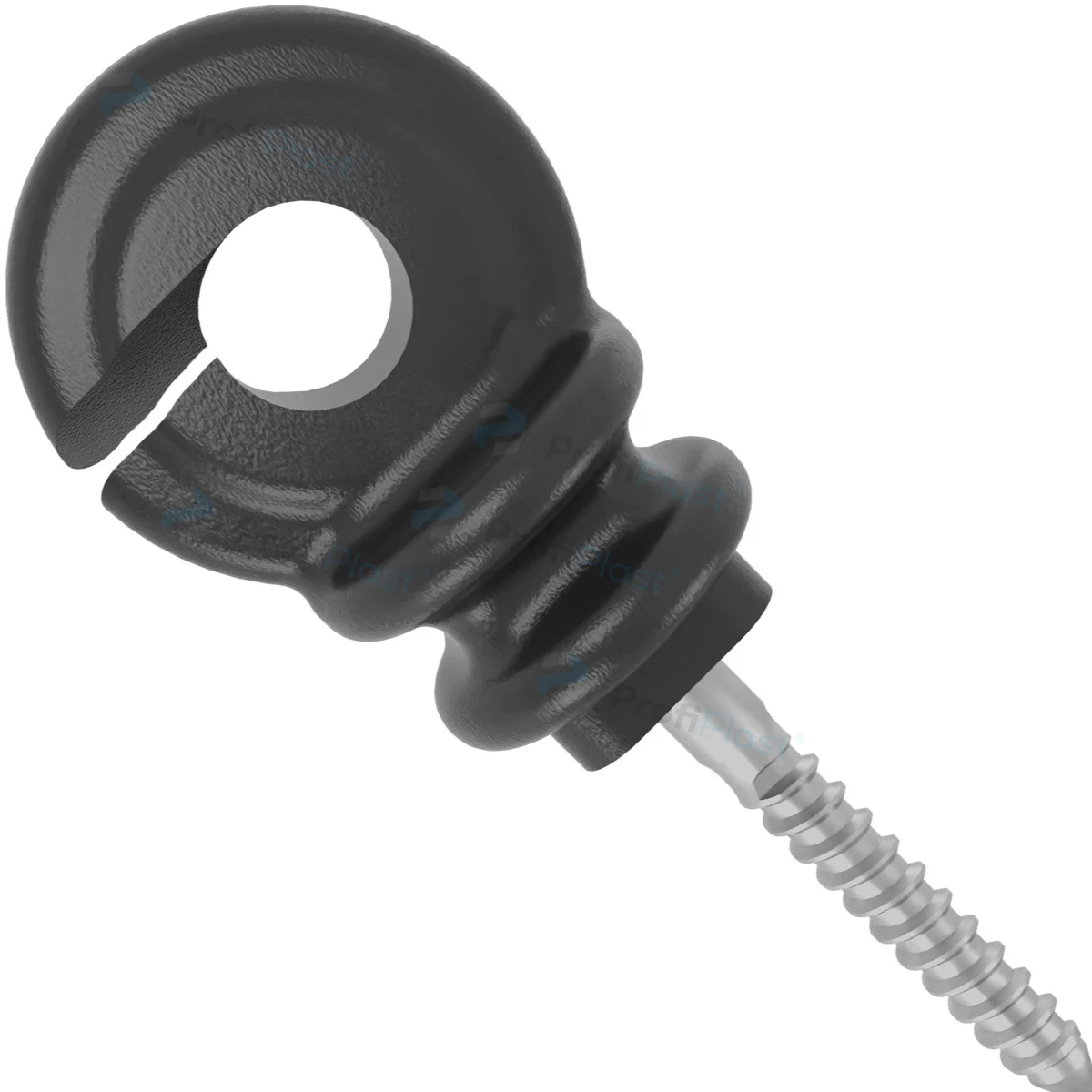 Isolador gancho econômico 7 cm - Preto