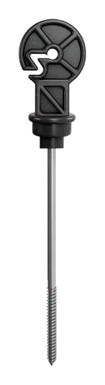 Isolador gancho Z 20 cm - Preto
