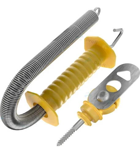 Kit porteira com mola longa 6 m e engate - Amarelo