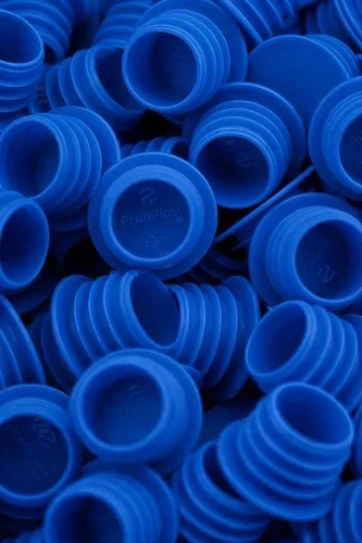Batoque plástico tipo rolha 21 mm - Azul
