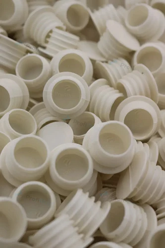 Batoque plástico tipo rolha 21 mm - Branco