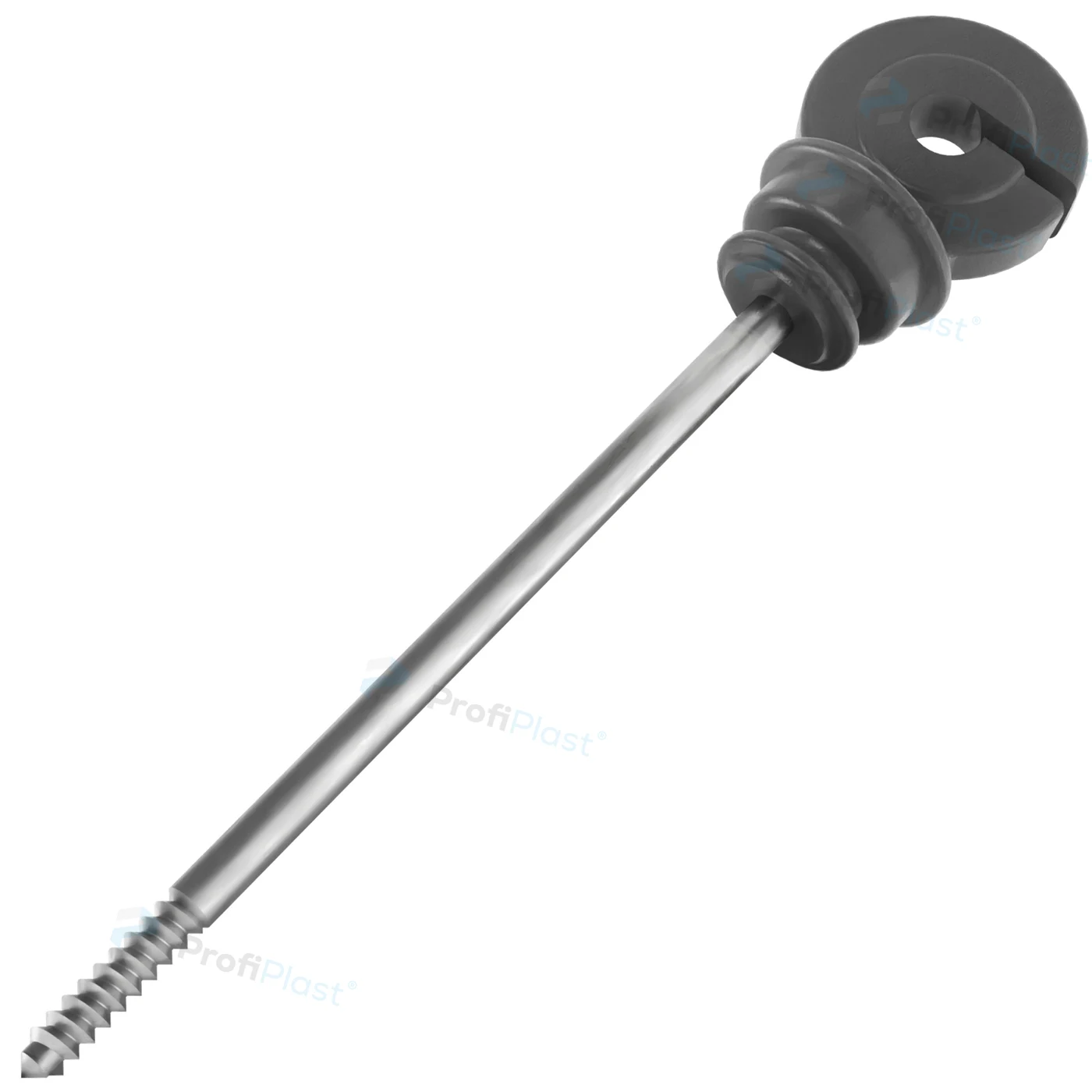 Isolador gancho anel longo 18 cm - Preto