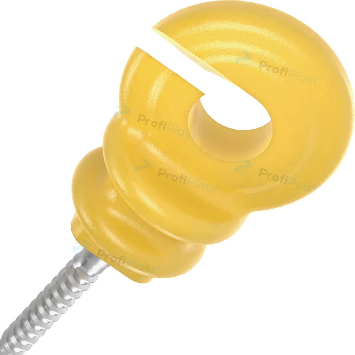 Isolador gancho econômico 7 cm - Amarelo