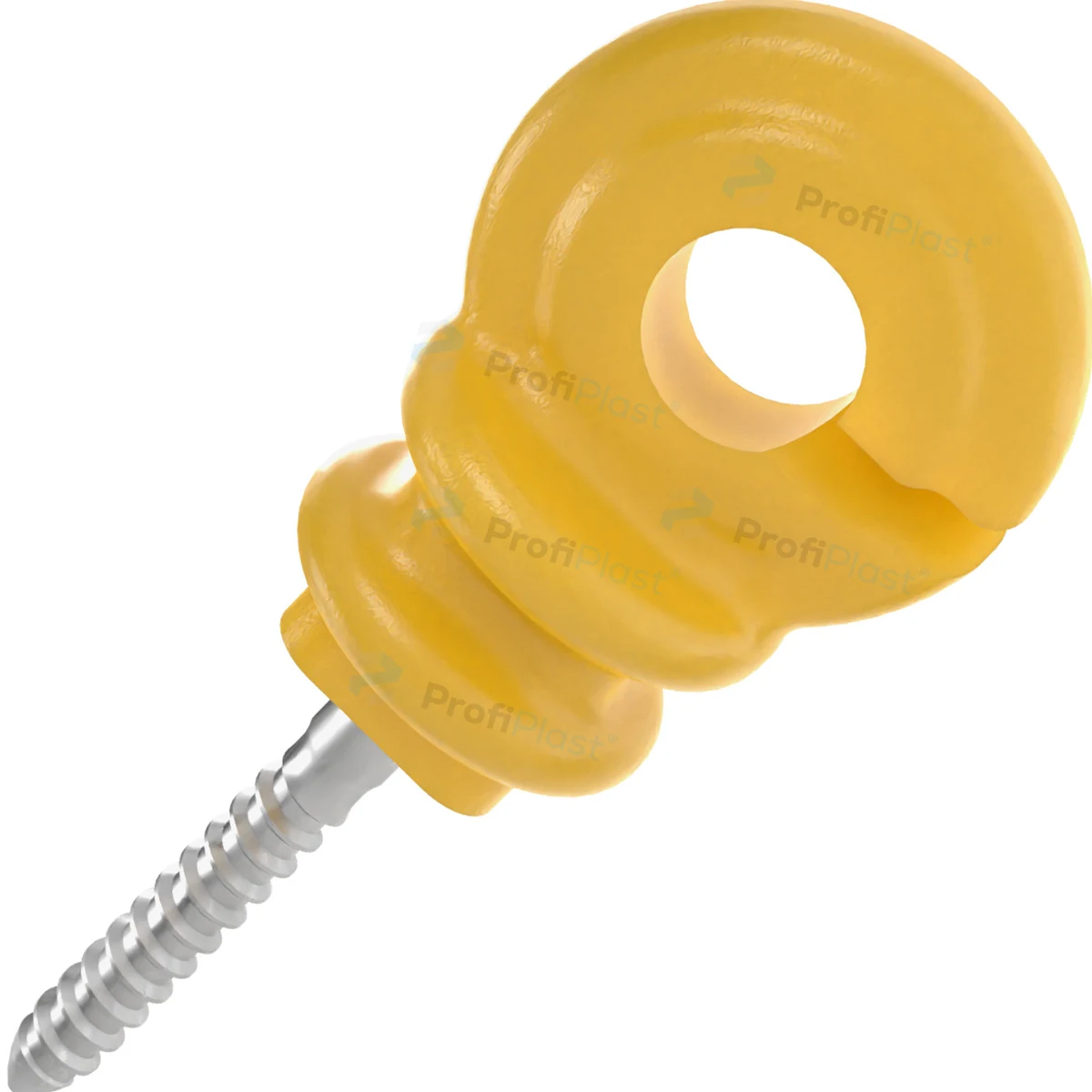 Isolador gancho econômico 7 cm - Amarelo
