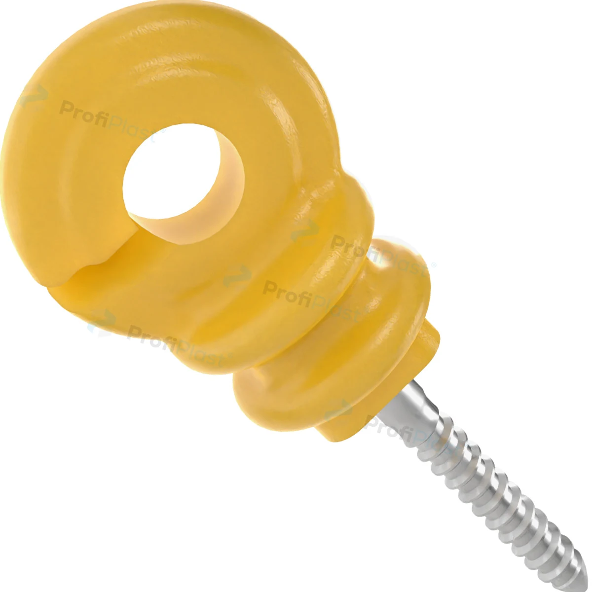 Isolador gancho econômico 7 cm - Amarelo