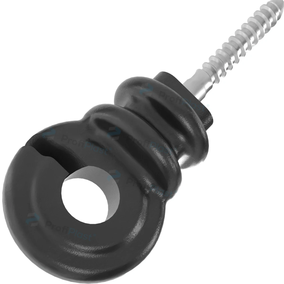 Isolador gancho econômico 7 cm - Preto