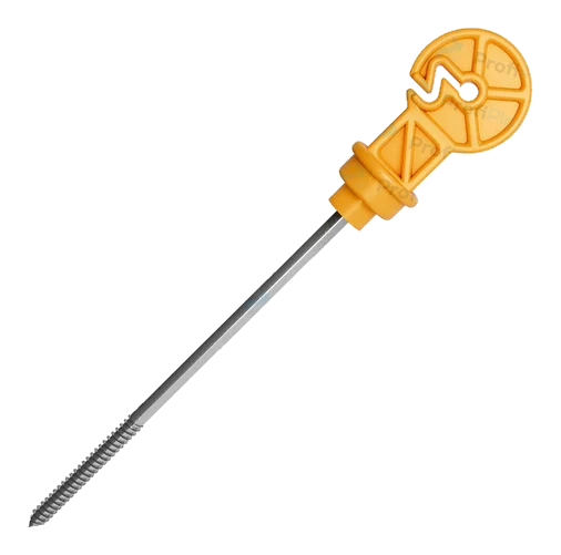 Isolador gancho Z 20 cm - Amarelo
