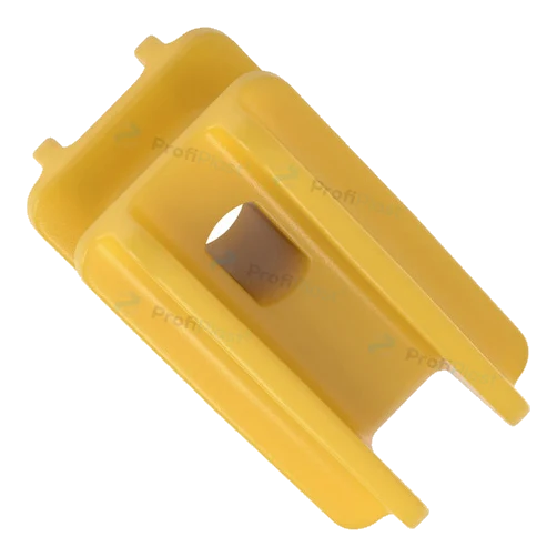 Isolador castanha quadrada 47 mm - Amarelo