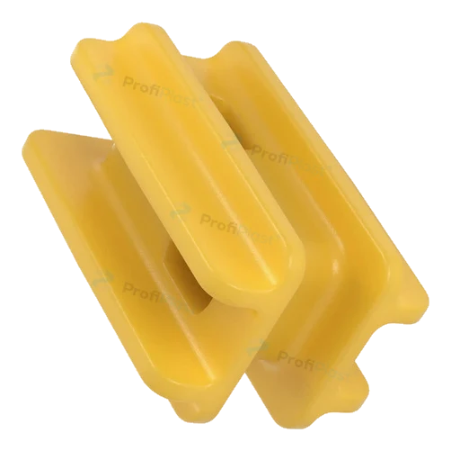 Isolador castanha quadrada 47 mm - Amarelo