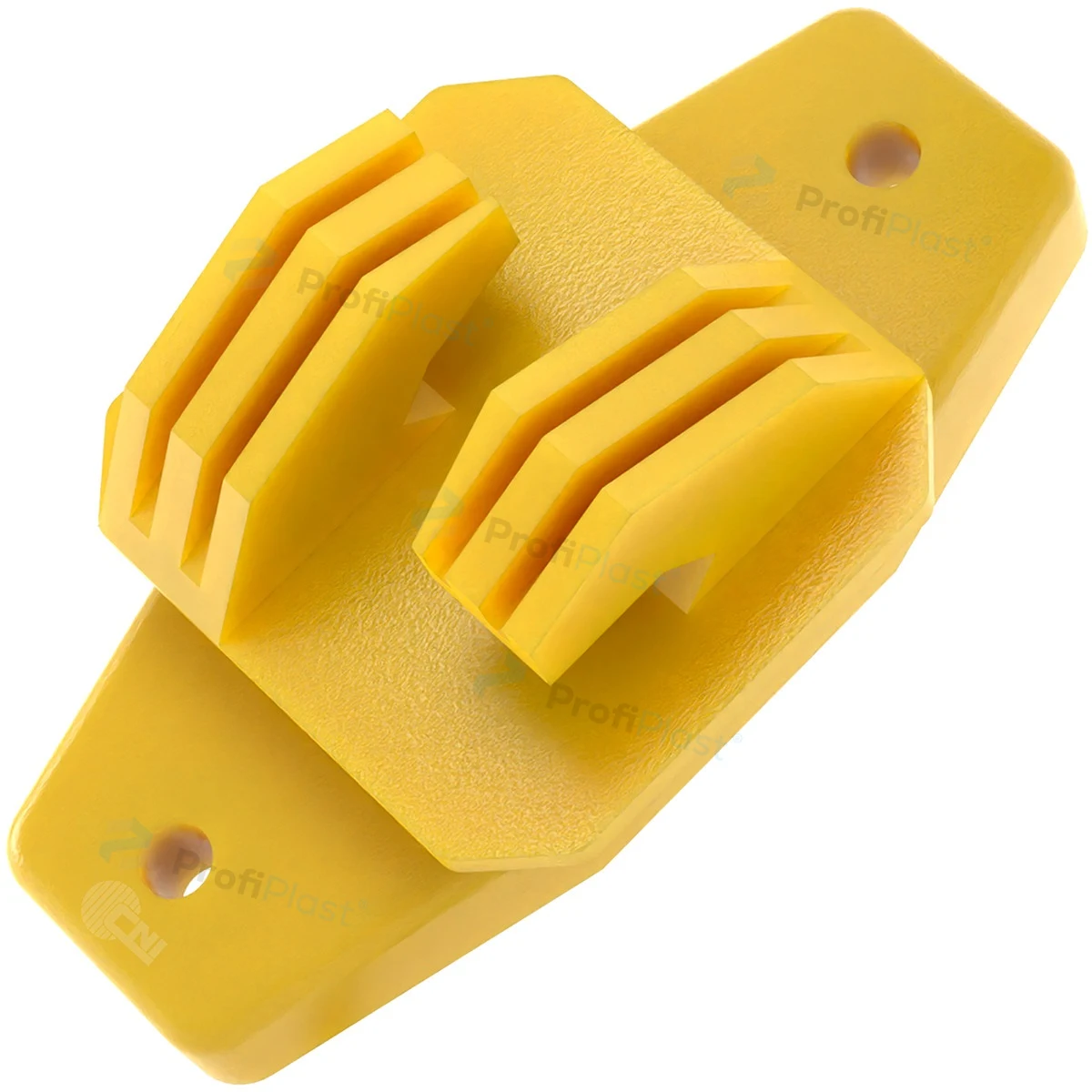 Isolador W reforçado 80 mm - Amarelo