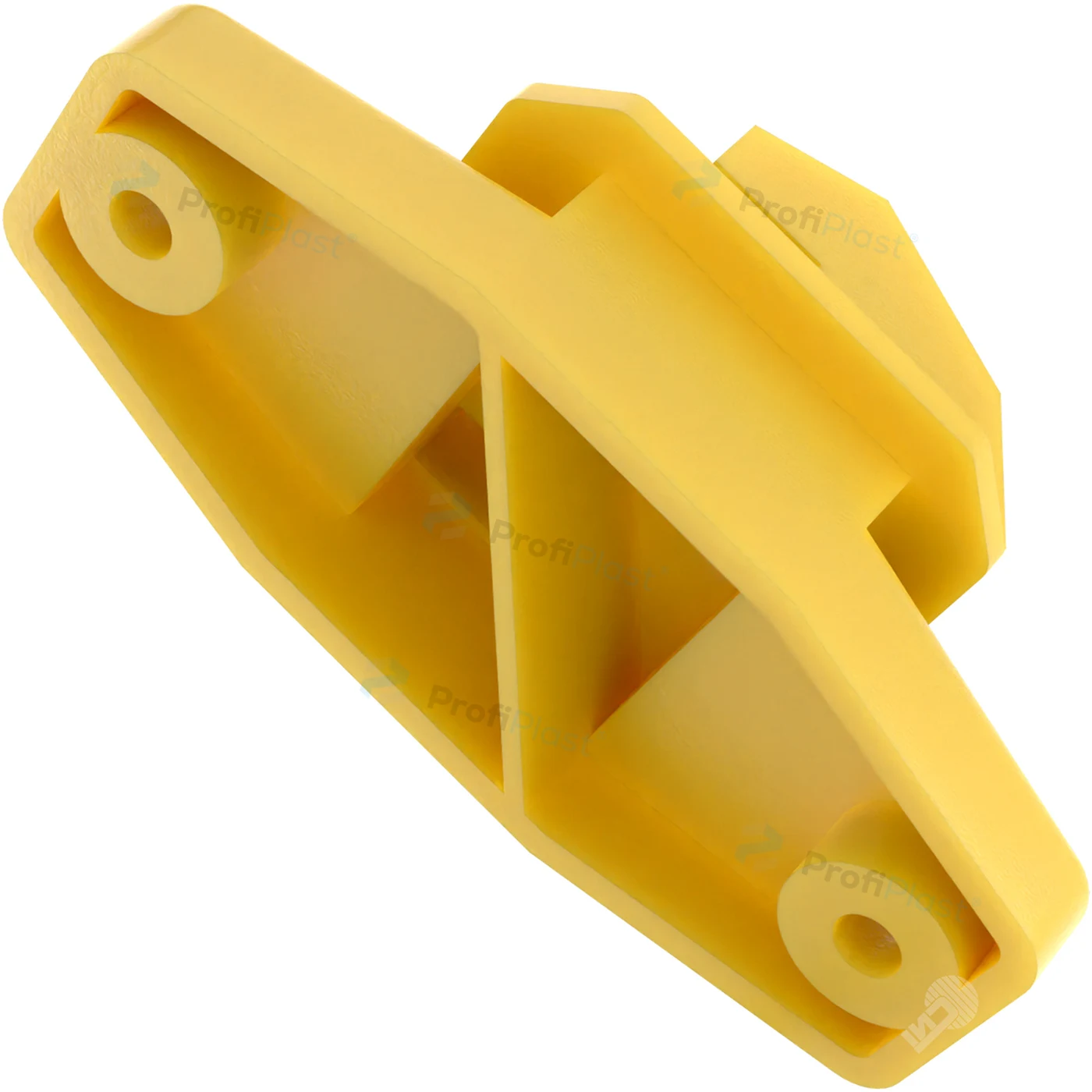 Isolador W reforçado 80 mm - Amarelo