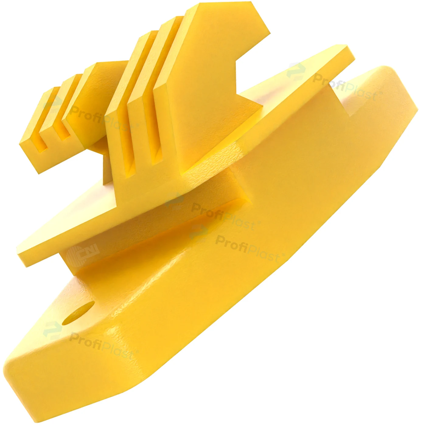 Isolador W reforçado 80 mm - Amarelo