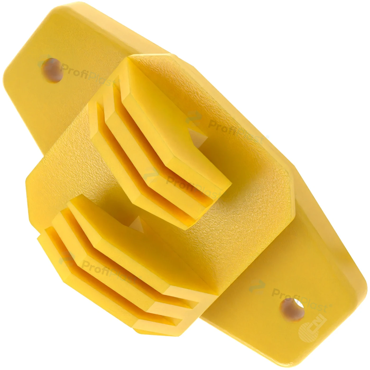 Isolador W reforçado 80 mm - Amarelo