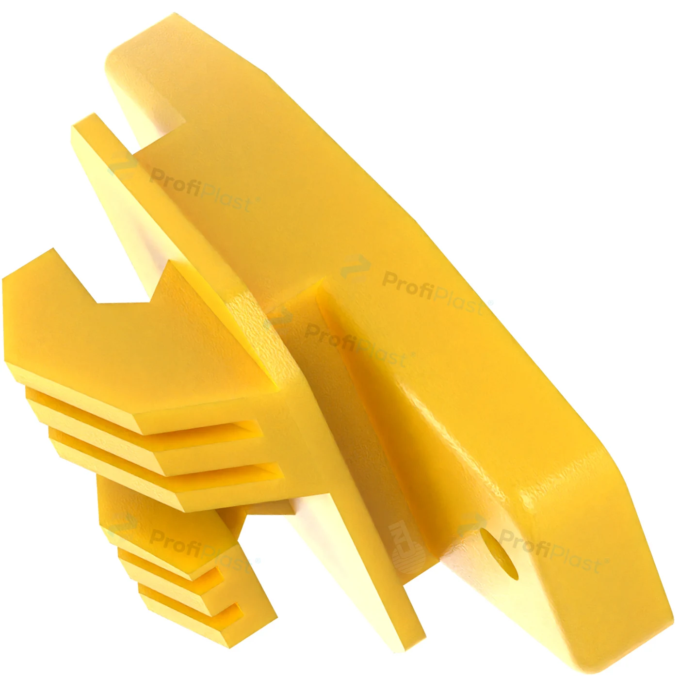 Isolador W reforçado 80 mm - Amarelo