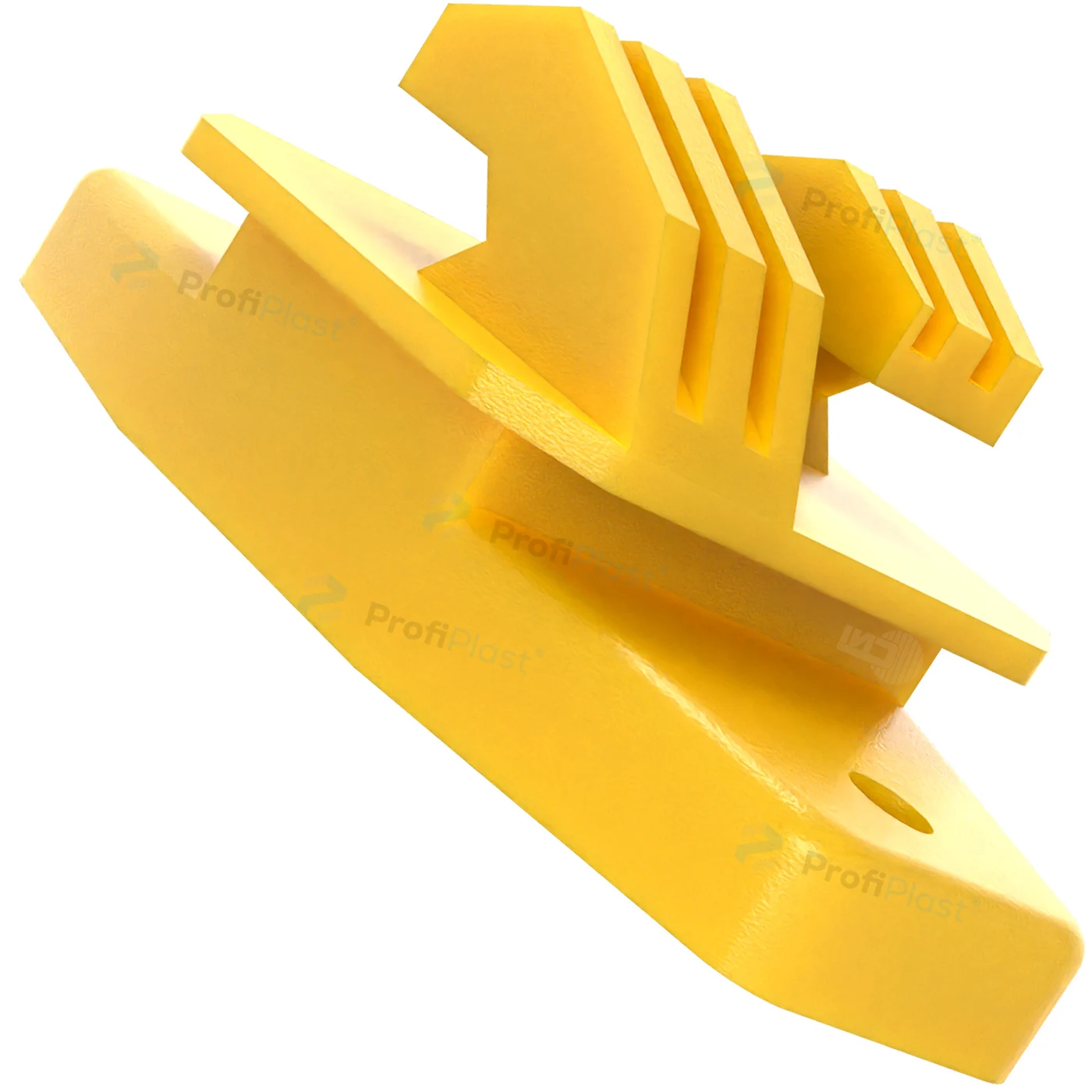 Isolador W reforçado 80 mm - Amarelo