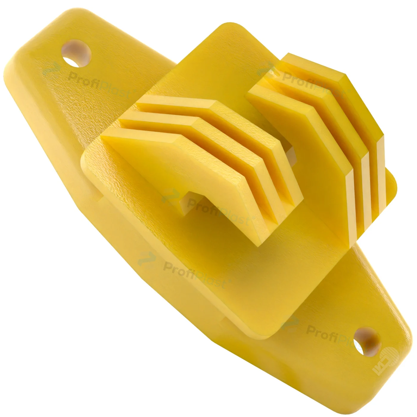 Isolador W tradicional 74 mm - Amarelo