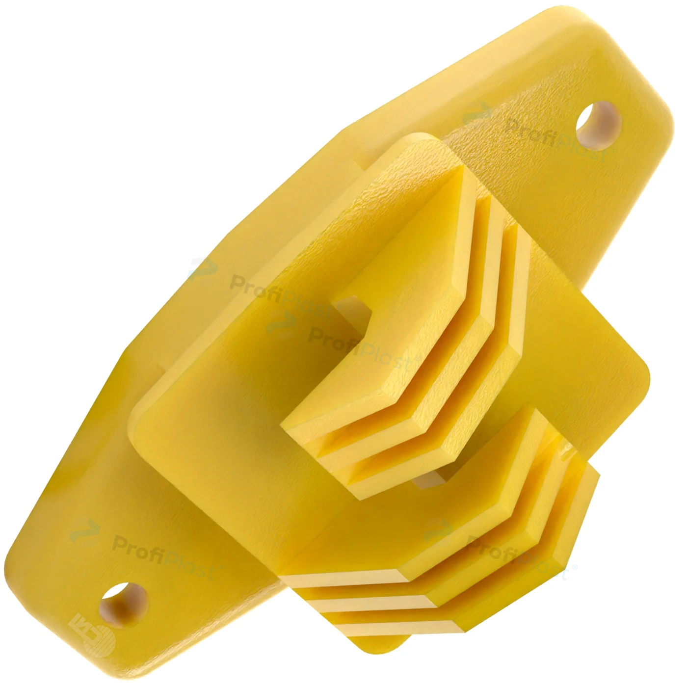 Isolador W tradicional 74 mm - Amarelo
