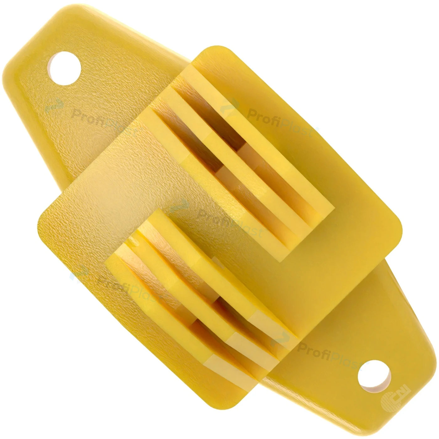 Isolador W tradicional 74 mm - Amarelo