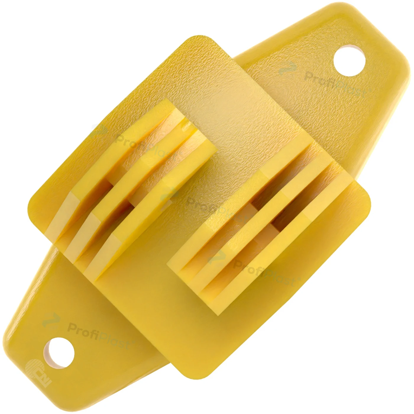 Isolador W tradicional 74 mm - Amarelo