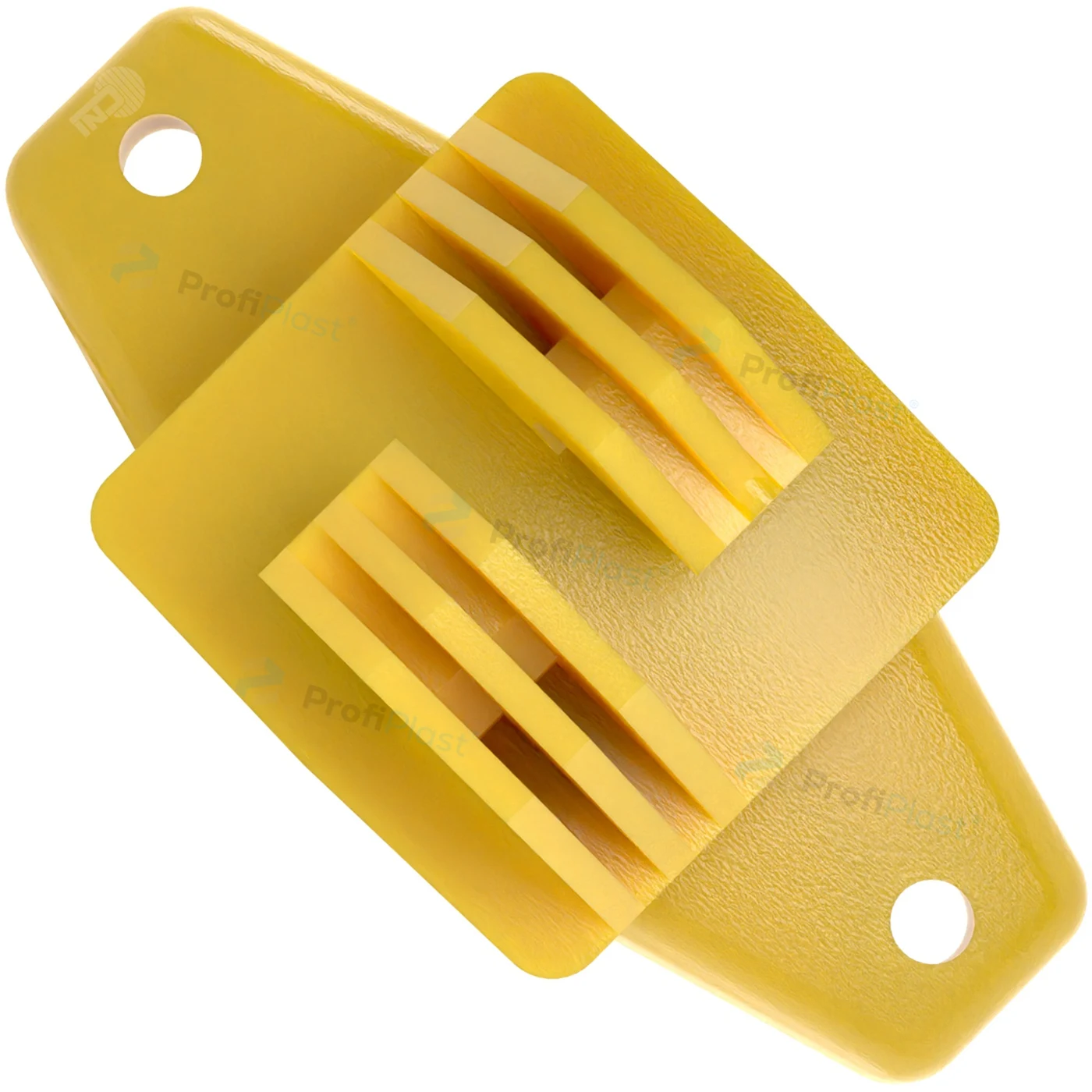 Isolador W tradicional 74 mm - Amarelo