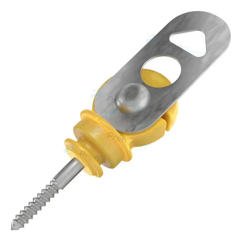 Kit porteira com mola longa 4 m e engate - Amarelo