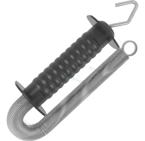 Kit porteira com mola longa 6 m e engate - Preto
