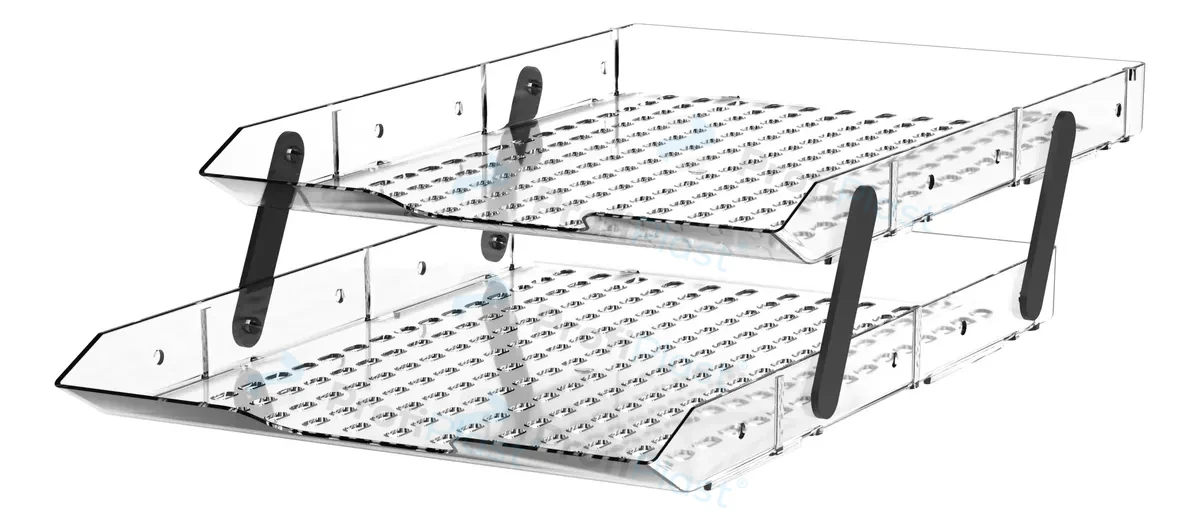Porta-correspondência dupla A4 - Cristal