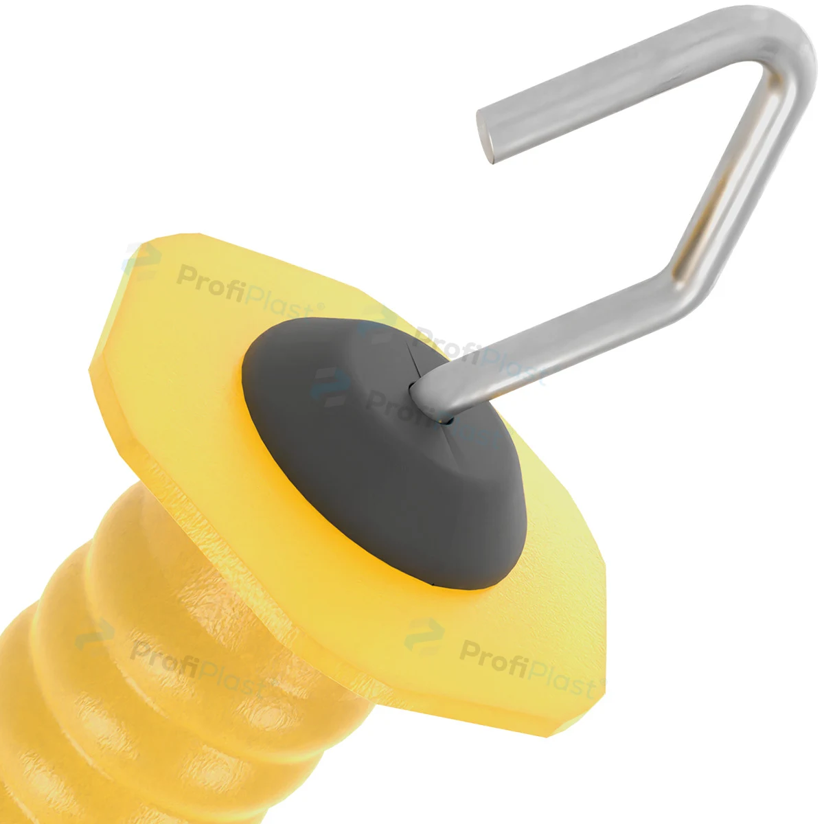 Porteira com mola curta - Amarelo