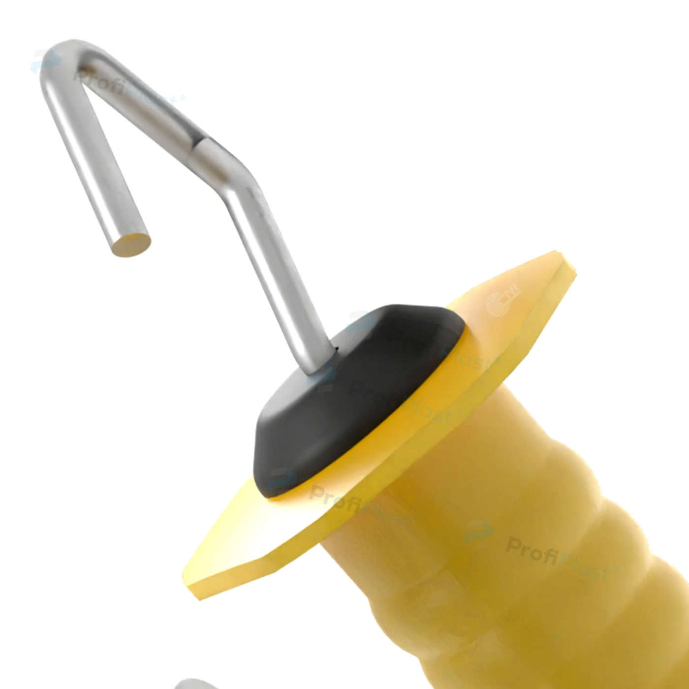 Porteira com mola longa até 4 m - Amarelo