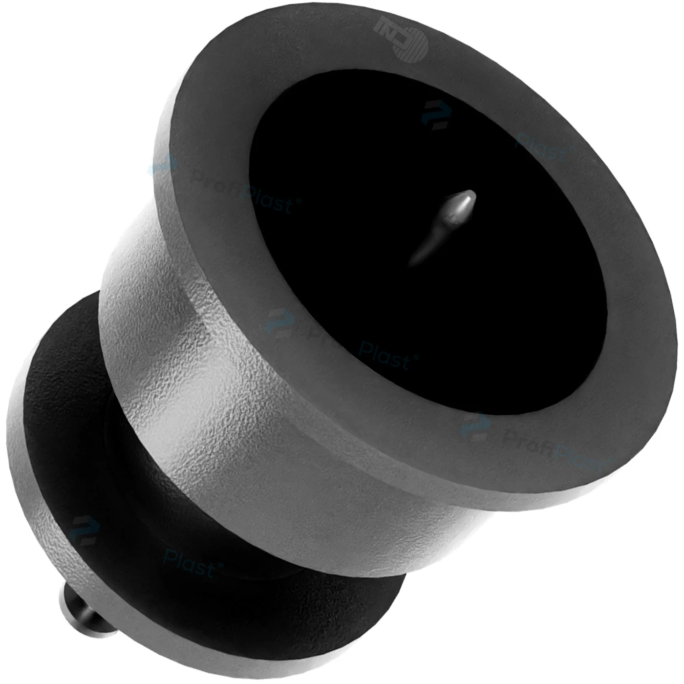 Isolador roldana 36 mm com prego - Preto