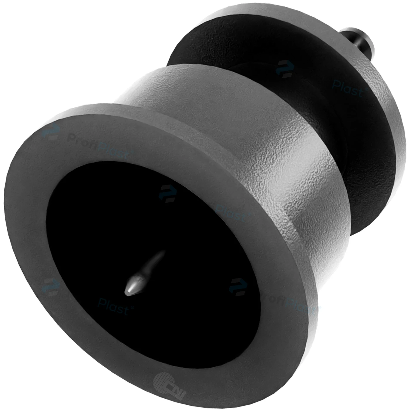 Isolador roldana 36 mm com prego - Preto