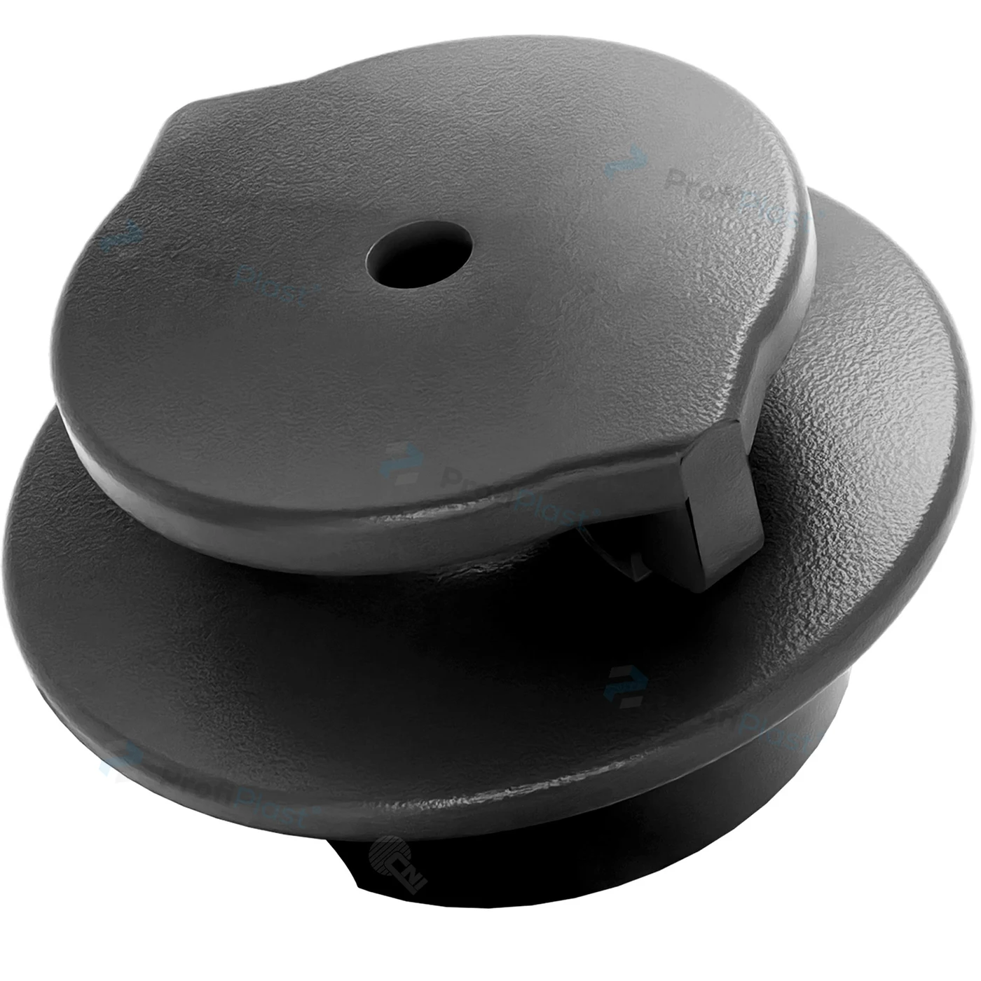 Isolador roldana 40 mm com garra - Preto