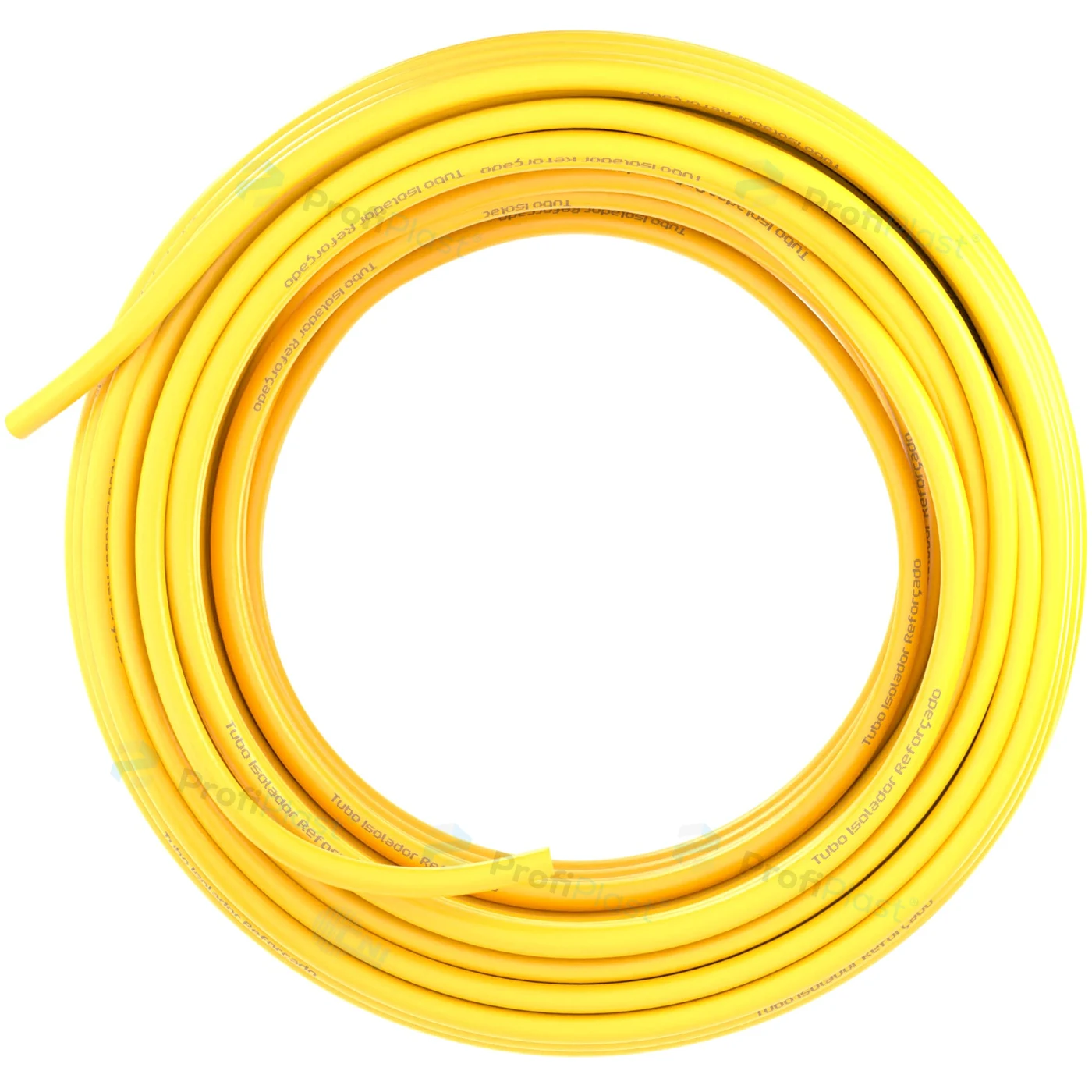 Tubo isolador 3/8 polegada - Amarelo