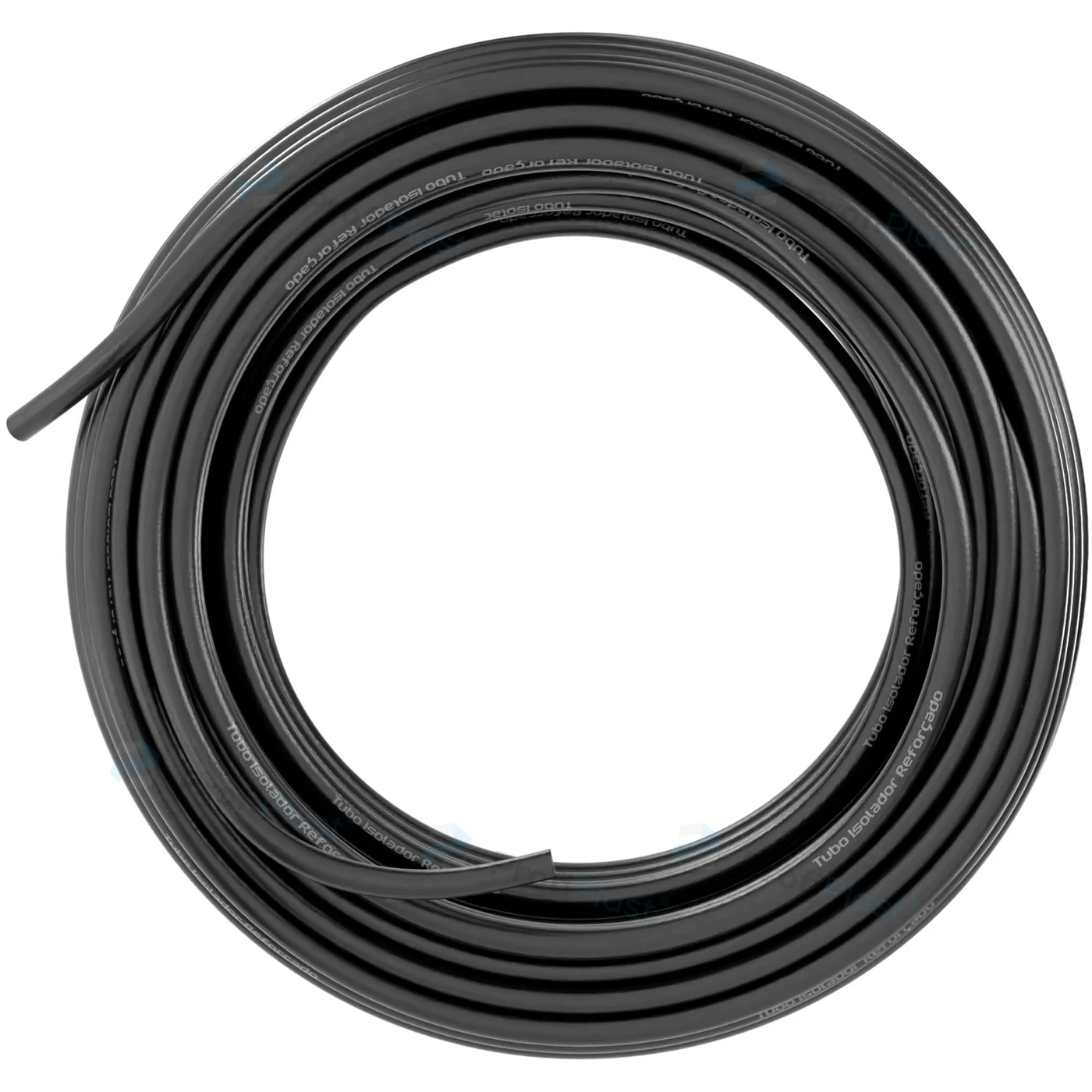 Tubo isolador 7/16 polegada - Preto