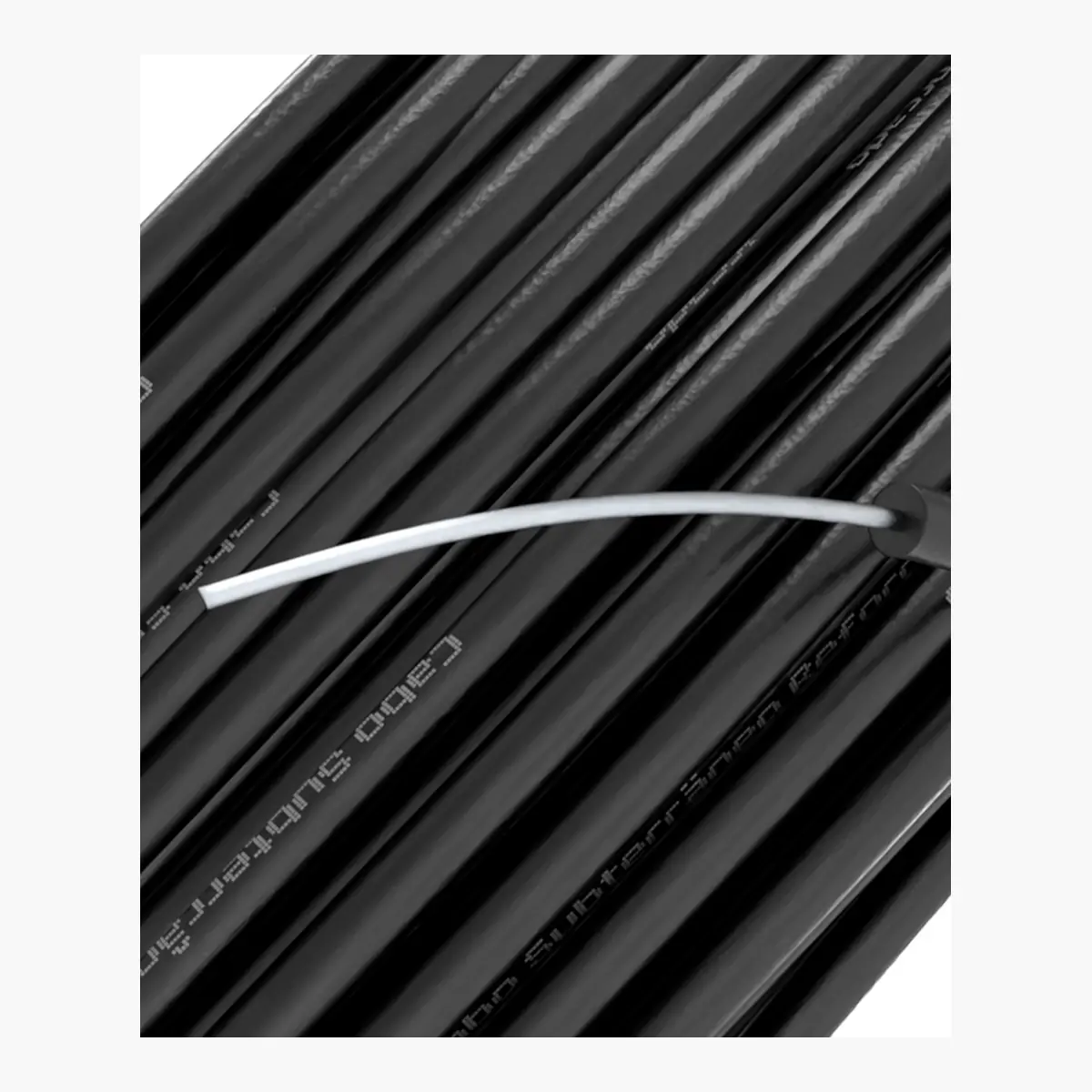Cabo subterrâneo 2,11 mm — cor preto, vista 2