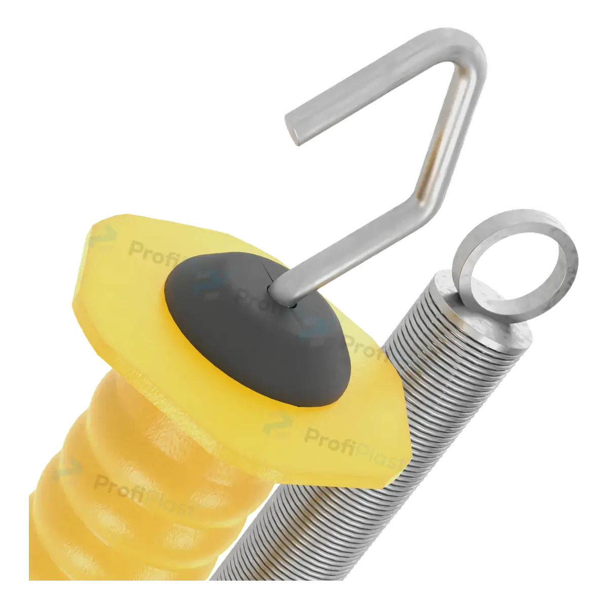 Porteira com mola longa 6 m — cor amarelo, vista 6