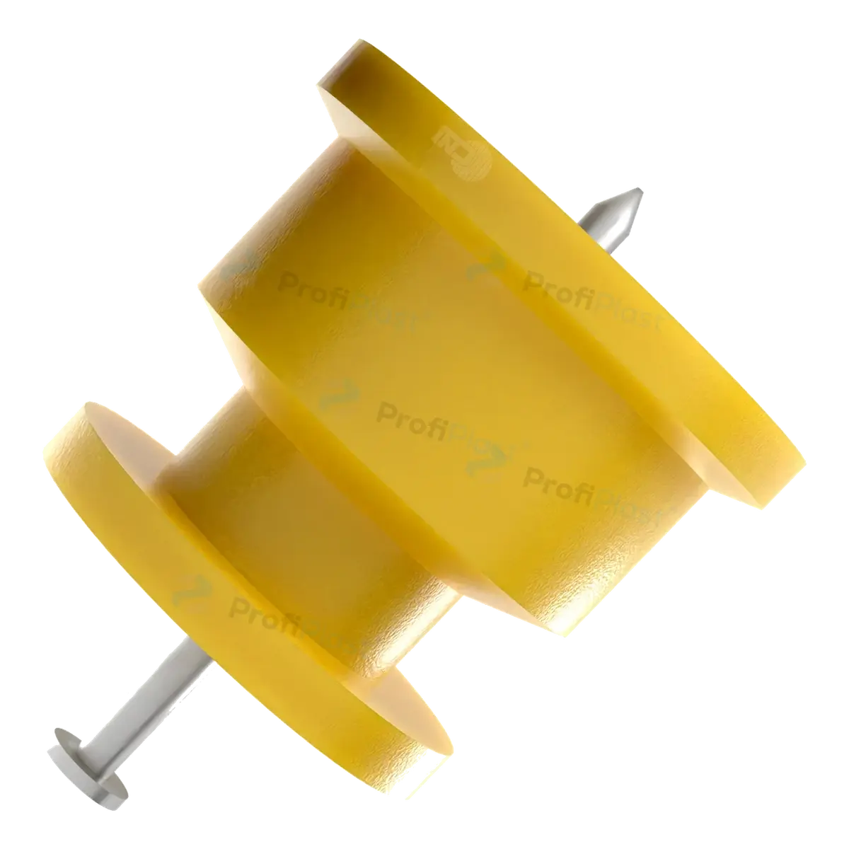 Isolador roldana 30 mm com prego — cor amarelo, vista 6