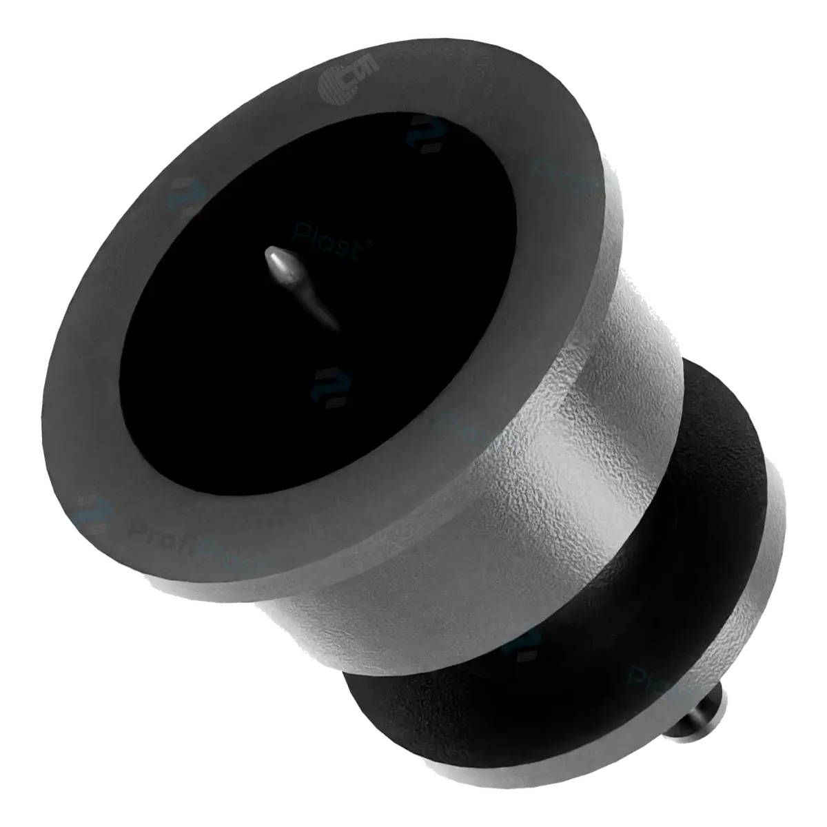 Isolador roldana 36 mm com prego — cor preto, vista 7