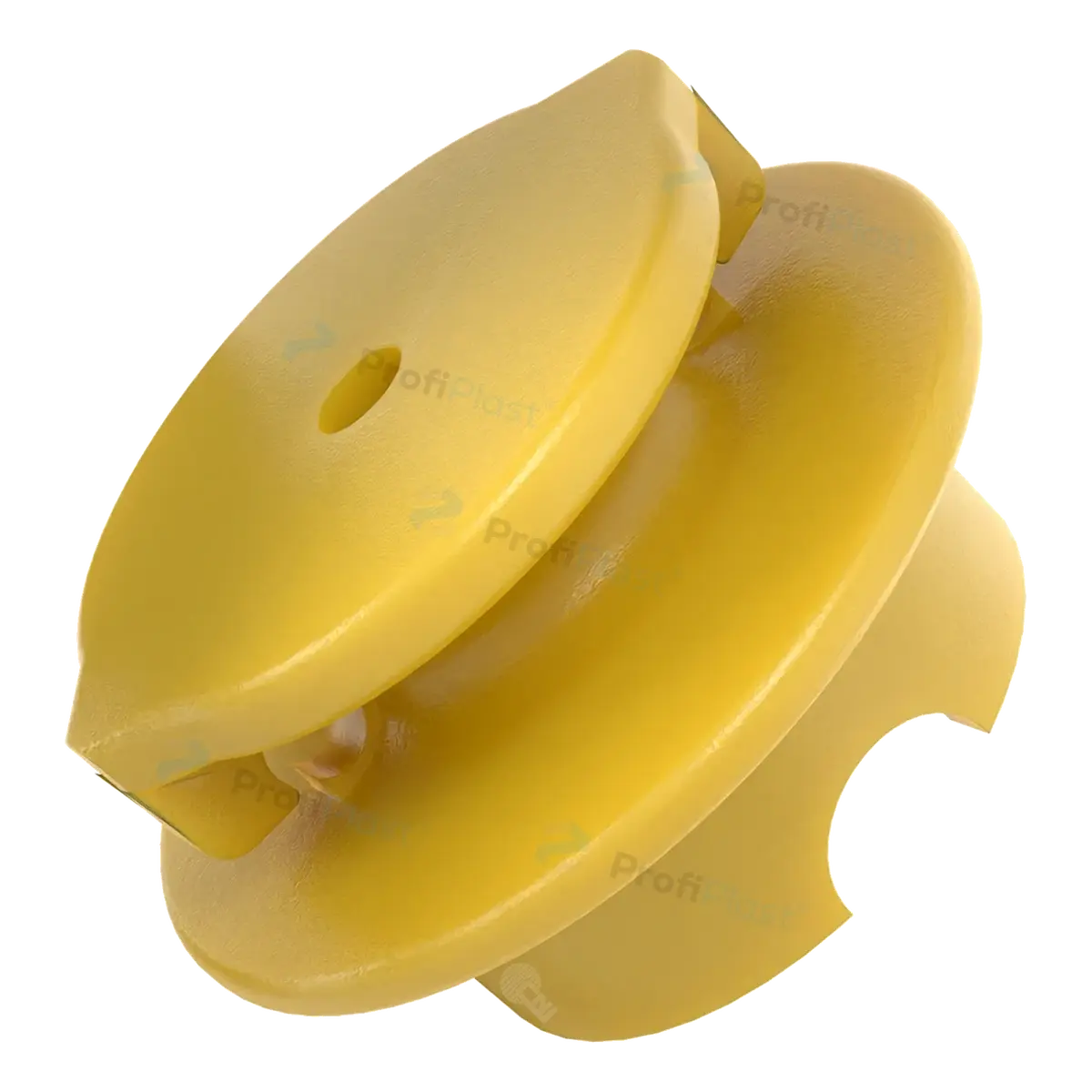 Isolador roldana 40 mm com garra — detalhe do produto