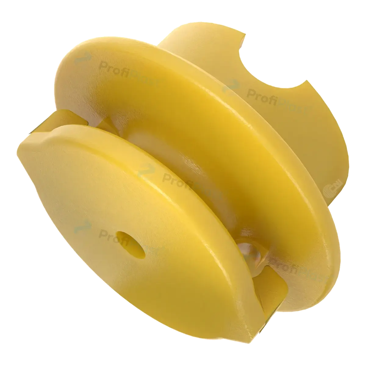 Isolador roldana 40 mm com garra — detalhe do produto