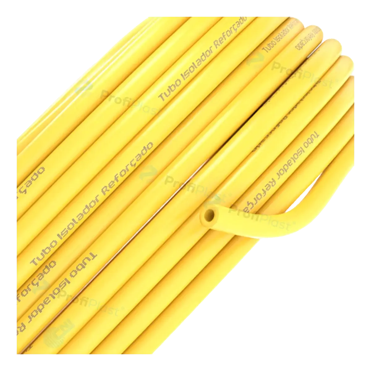 Tubo isolador 9,5 mm — cor amarelo, vista 2