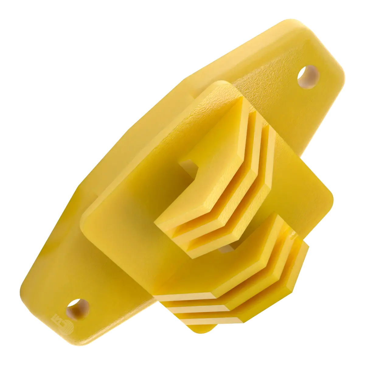 Isolador W tradicional 74 mm — cor amarelo, vista 4