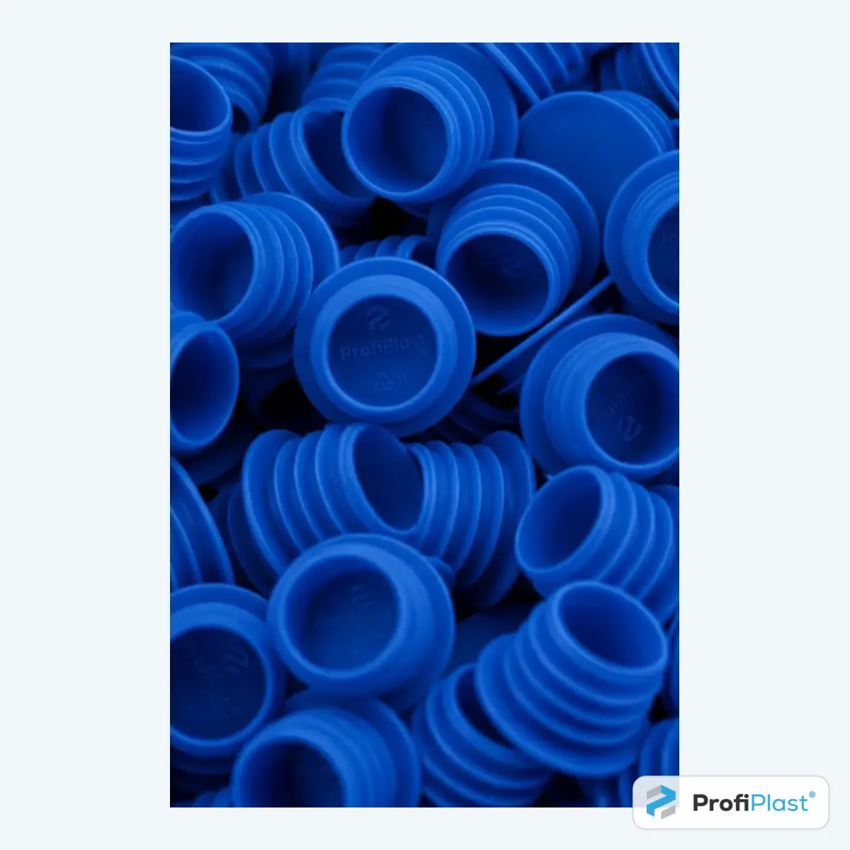 Batoque plástico tipo rolha 21 mm - azul - vista 1