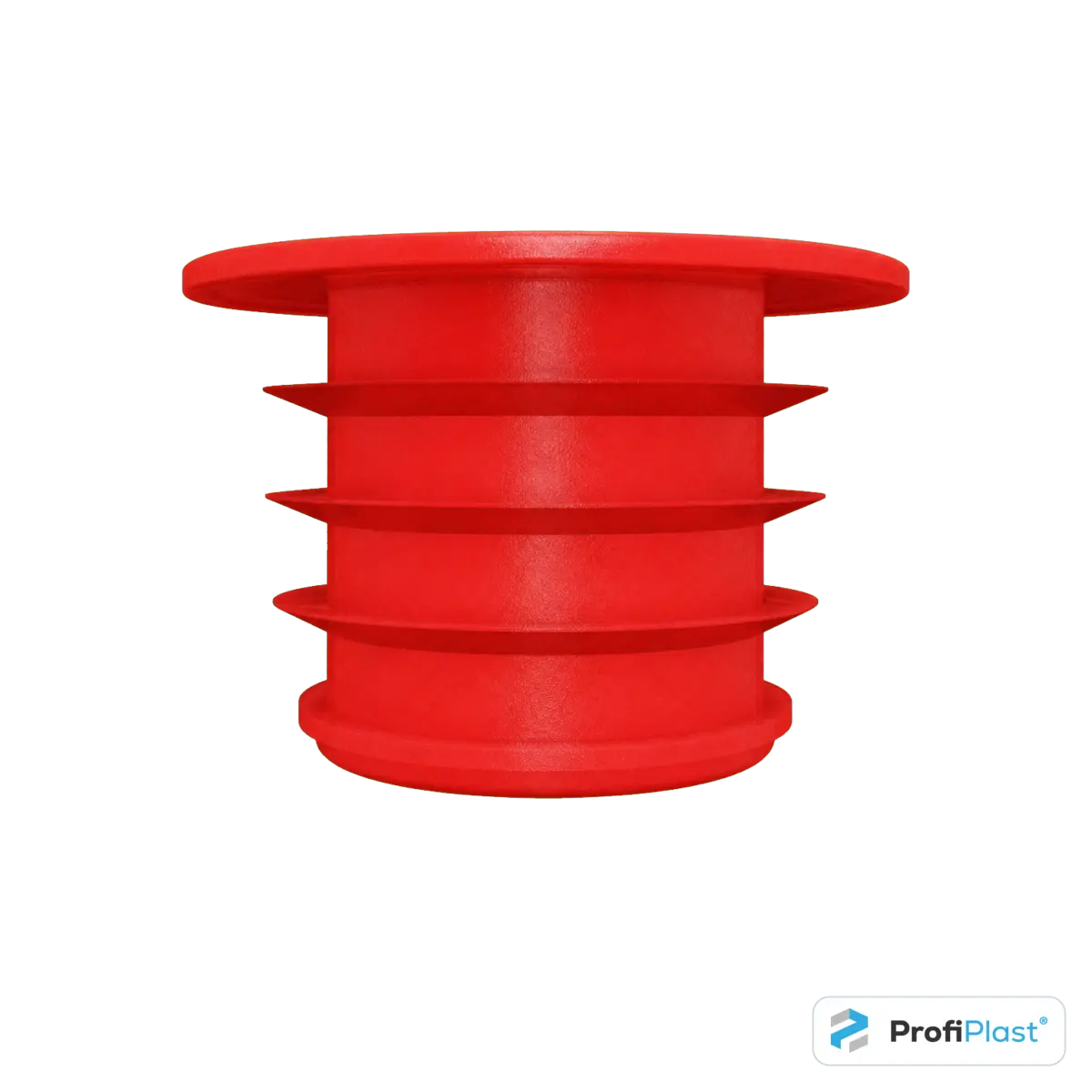 Batoque plástico tipo rolha 21 mm - vermelho - vista 4