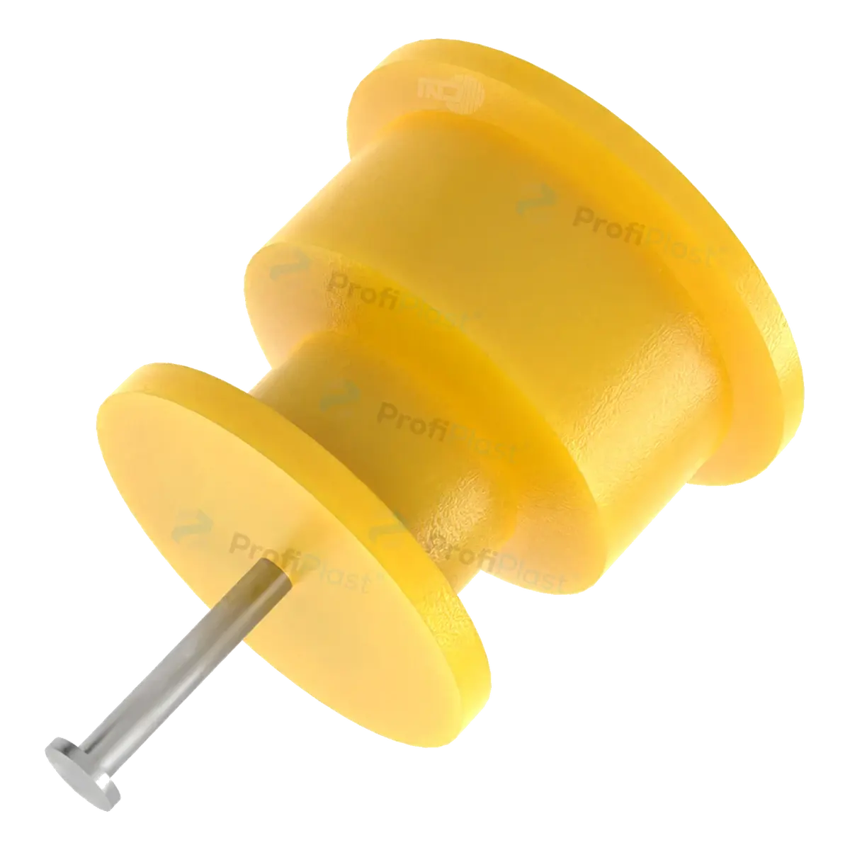 Isolador roldana 36 mm com prego — cor amarelo, vista 6