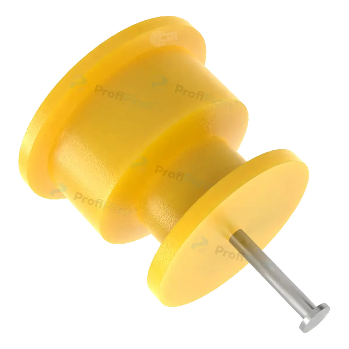Isolador roldana 36 mm com prego — cor amarelo, vista 8