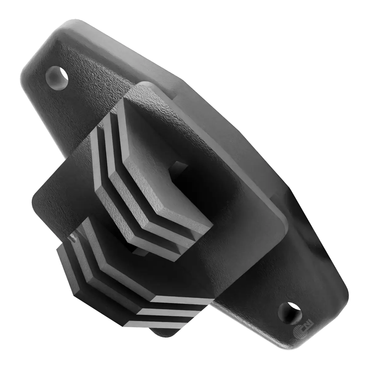 Isolador W tradicional 74 mm — cor preto, vista 3