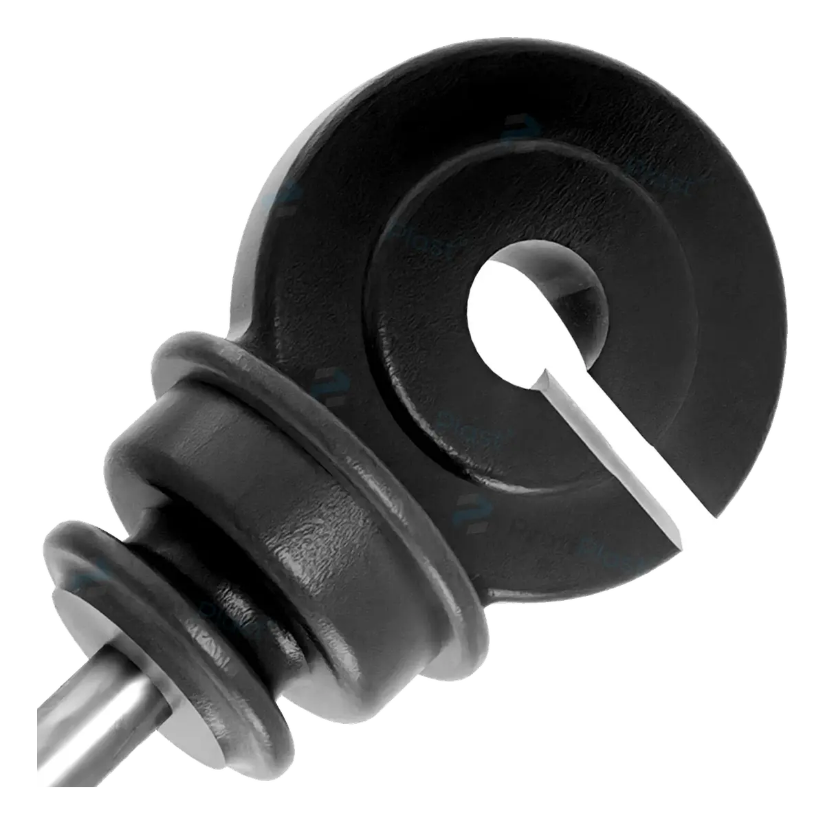 Isolador gancho anel longo 180 mm — cor preto, vista 7
