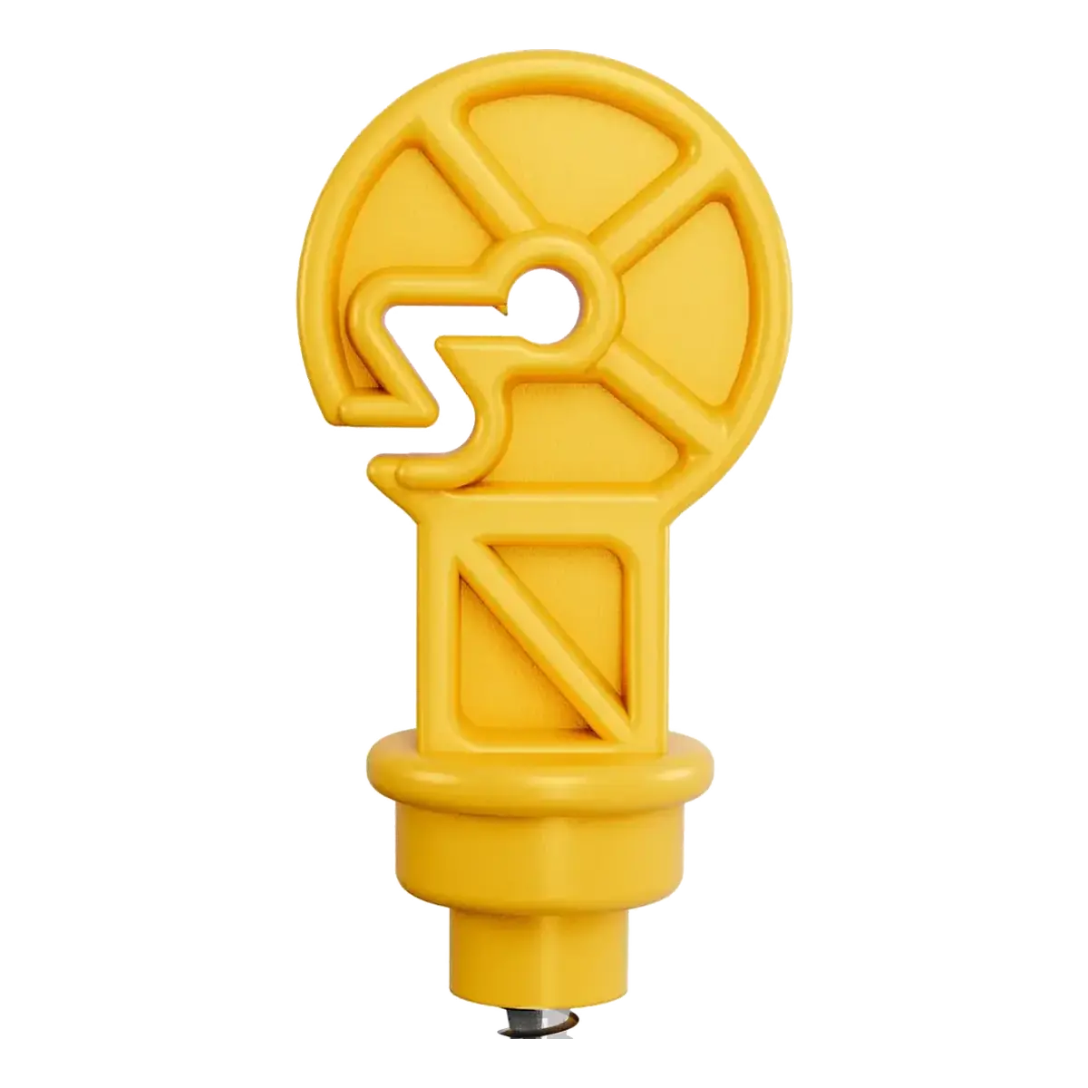 Isolador gancho Z 100 mm - Amarelo - foto 3